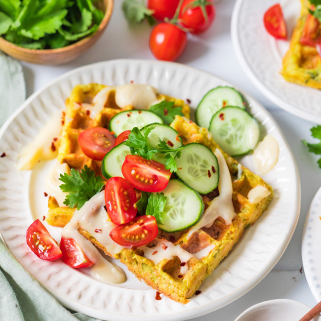 Falafel Waffles