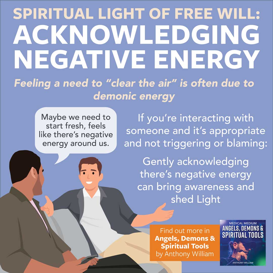 Spiritual Light Of Free Will - Acknowledging Negative Energy