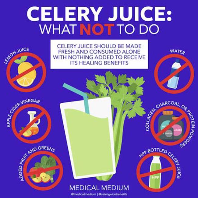 Celery Juice - What Not To Do