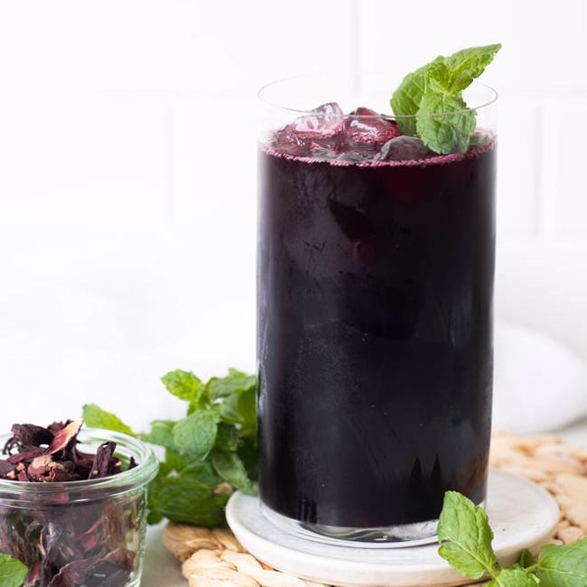 Wild Blueberry Hibiscus Iced Tea