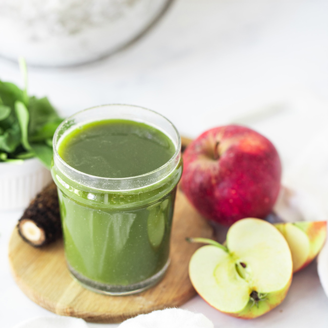 Burdock, Apple & Spinach Juice
