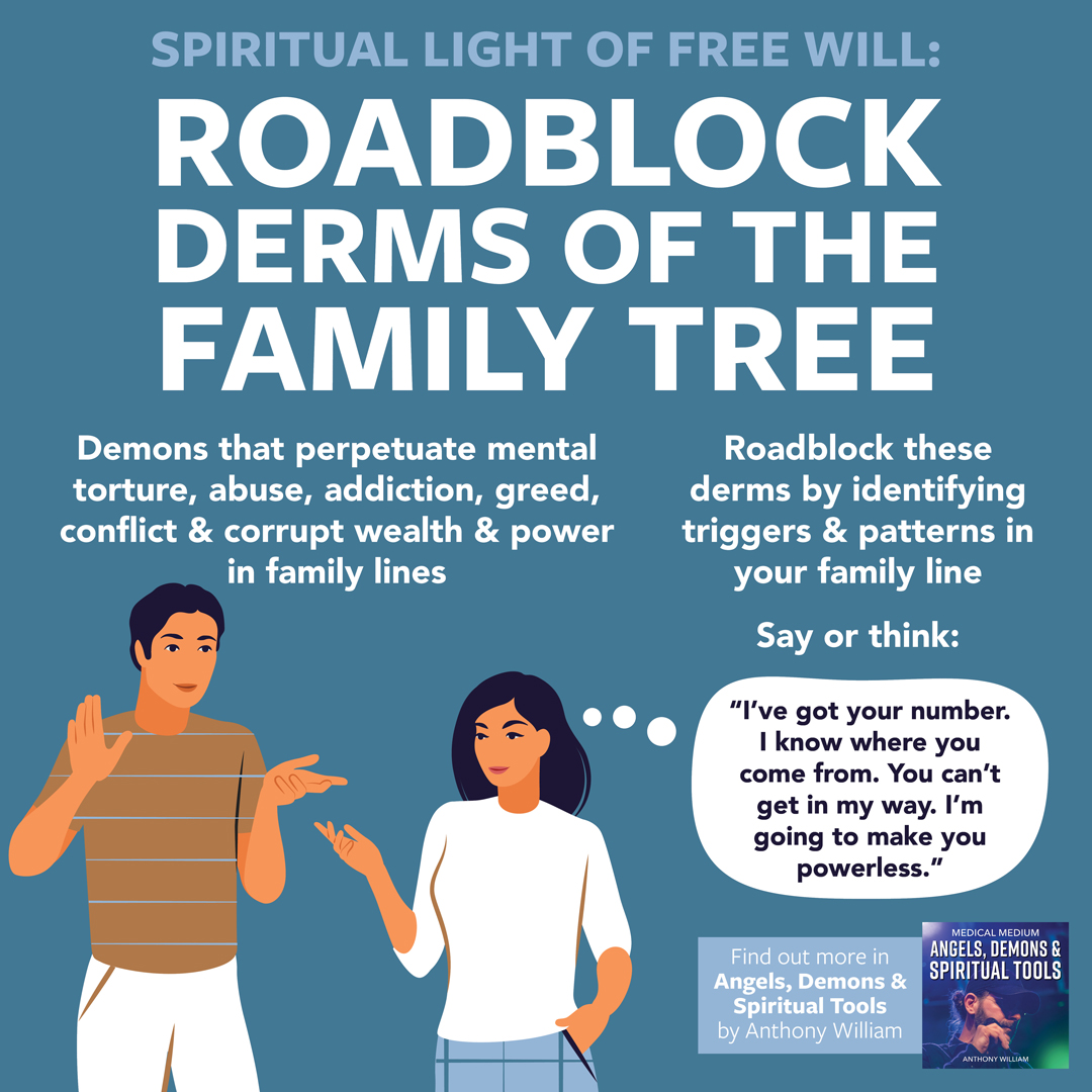 Spiritual Light of Free Will - Roadblock Derms of the Family Tree
