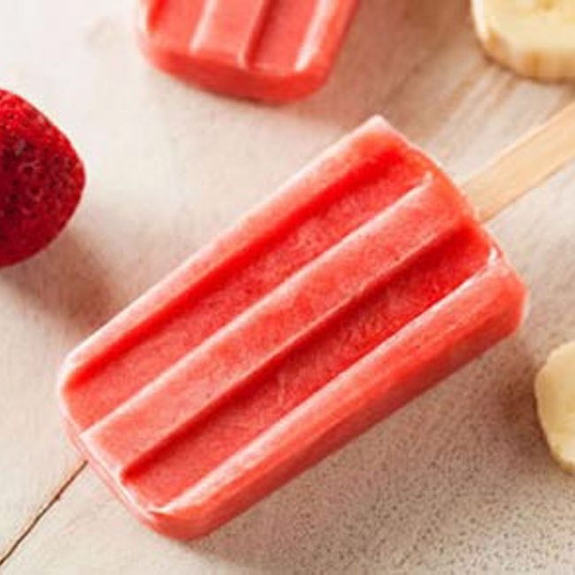 Strawberry Banana Pops
